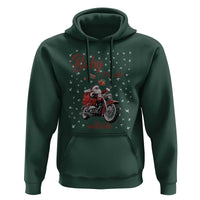 Funny Christmas Motorcycle Santa Hoodie Xmas Motorbike Biker Gift