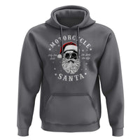 Funny Christmas Motorcycle Santa Hoodie No Ride No Life Motorbike Rider Grandpa