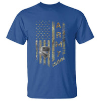 Personalized Vintage U.S. Army Mom T Shirt Custom Name Tag Proud Military Family Member Soldier Graduation - Wonder Print Shop
