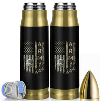Personalized Vintage U.S. Army Dad Bullet Tumbler Custom Name Tag Proud Military Family Member Soldier Graduation