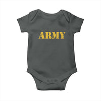 Army Baby Onesie Military Training PT Exercise Workout Gear Veterans Service
