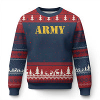Army Ugly Christmas Sweater Military Training PT Exercise Workout Gear Veterans Service