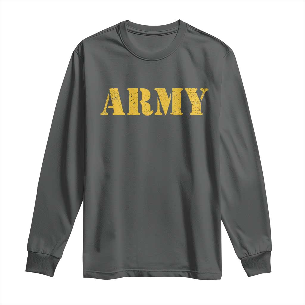Army Long Sleeve Shirt Military Training PT Exercise Workout Gear Veterans Service