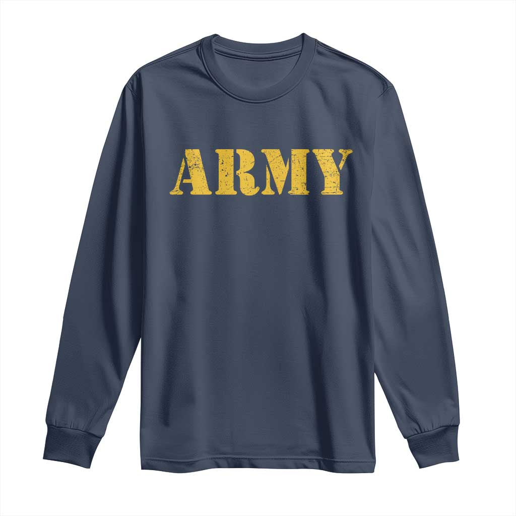 Army Long Sleeve Shirt Military Training PT Exercise Workout Gear Veterans Service