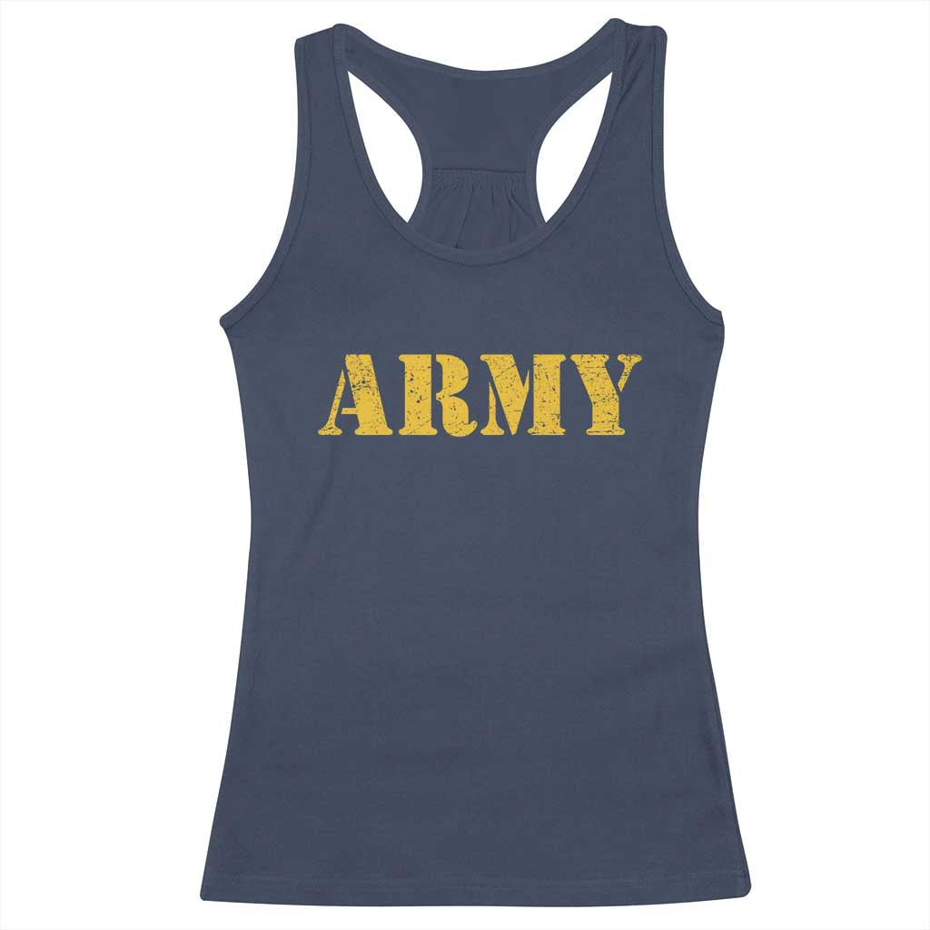 Army Racerback Tank Top Military Training PT Exercise Workout Gear Veterans Service