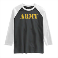 Army Raglan Shirt Military Training PT Exercise Workout Gear Veterans Service