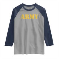 Army Raglan Shirt Military Training PT Exercise Workout Gear Veterans Service