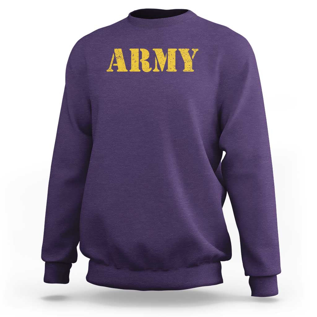 Army Sweatshirt Military Training PT Exercise Workout Gear Veterans Service