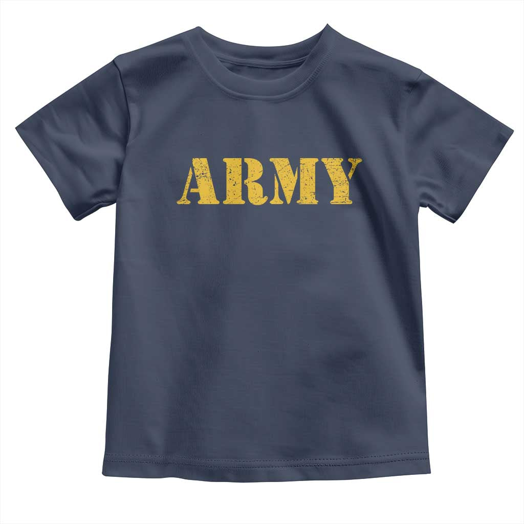 Army Toddler T Shirt Military Training PT Exercise Workout Gear Veterans Service