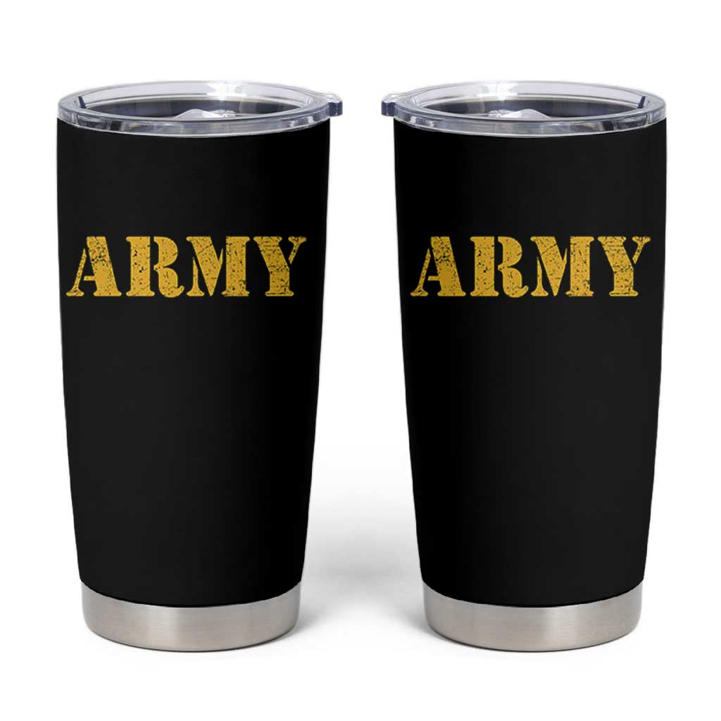 Army Tumbler Cup Military Training PT Exercise Workout Gear Veterans Service