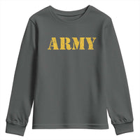Army Youth Sweatshirt Military Training PT Exercise Workout Gear Veterans Service