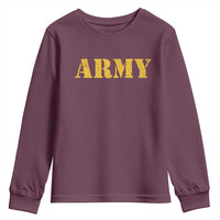 Army Youth Sweatshirt Military Training PT Exercise Workout Gear Veterans Service