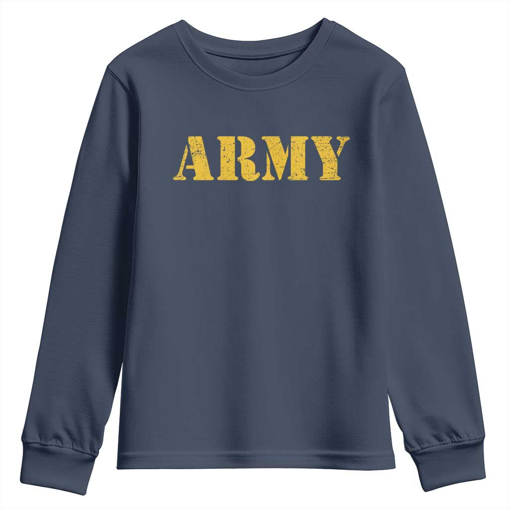 Army Youth Sweatshirt Military Training PT Exercise Workout Gear Veterans Service