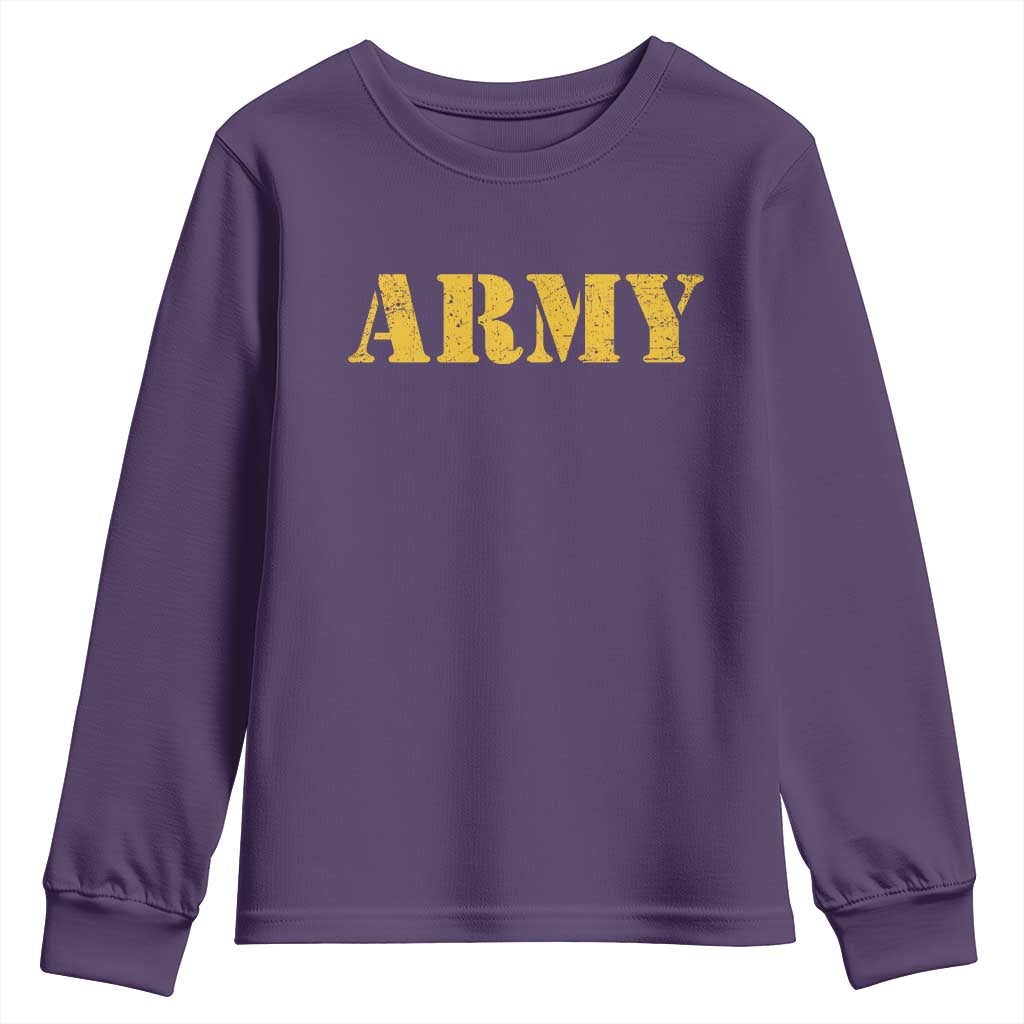 Army Youth Sweatshirt Military Training PT Exercise Workout Gear Veterans Service