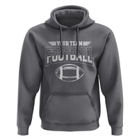 Custom Football Team Name Hoodie Personalized Game Day Mom High School Cheer Mom - Wonder Print Shop