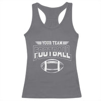 Custom Football Team Name Racerback Tank Top Personalized Game Day Mom High School Cheer Mom - Wonder Print Shop