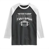 Custom Football Team Name Raglan Shirt Personalized Game Day Mom High School Cheer Mom - Wonder Print Shop
