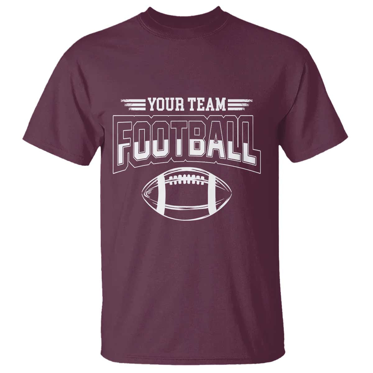 Custom Football Team Name T Shirt Personalized Game Day Mom High School Cheer Mom - Wonder Print Shop