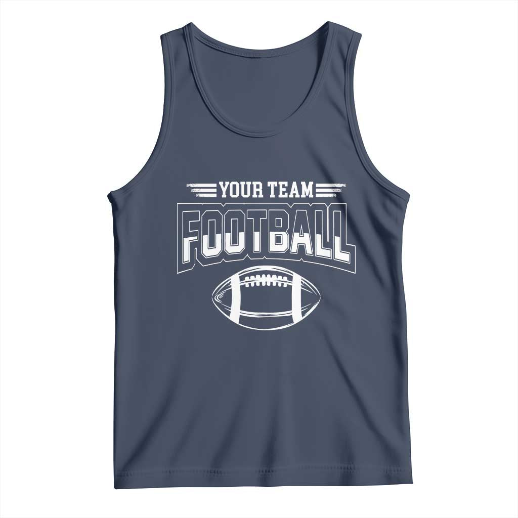 Custom Football Team Name Tank Top Personalized Game Day Mom High School Cheer Mom - Wonder Print Shop
