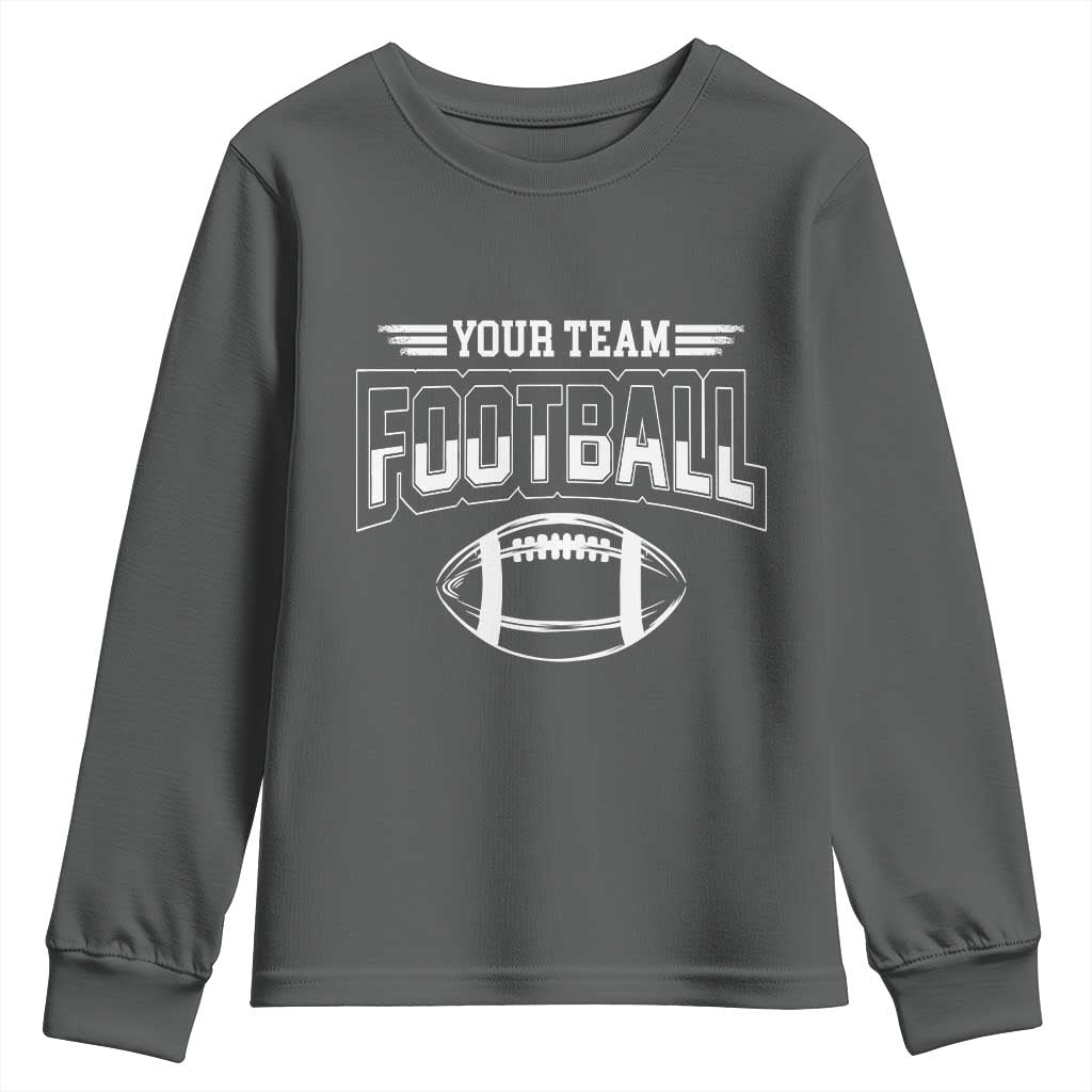 Custom Football Team Name Youth Sweatshirt Personalized Game Day Mom High School Cheer Mom - Wonder Print Shop