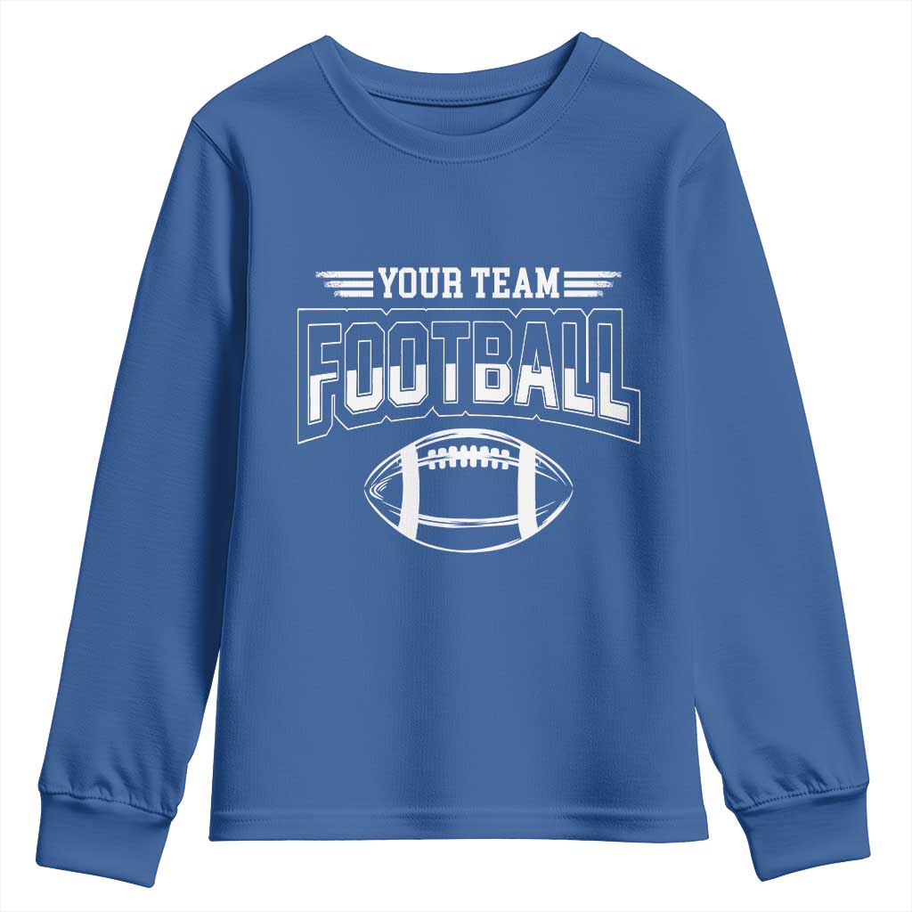 Custom Football Team Name Youth Sweatshirt Personalized Game Day Mom High School Cheer Mom - Wonder Print Shop