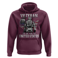 Personalized Veteran Of The United States Hoodie Custom Name Tag Memorial Independence Day Gift For Veterans American Flag