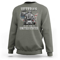 Personalized Veteran Of The United States Sweatshirt Custom Name Tag Memorial Independence Day Gift For Veterans American Flag - Wonder Print Shop