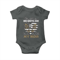 Personalized Army Mom Baby Onesie Custom Name Proud Military Family US Flag