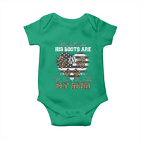 Personalized Army Mom Baby Onesie Custom Name Proud Military Family US Flag