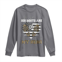 Personalized Army Mom Long Sleeve Shirt Custom Name Proud Military Family US Flag