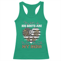 Personalized Army Mom Racerback Tank Top Custom Name Proud Military Family US Flag