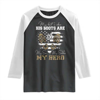 Personalized Army Mom Raglan Shirt Custom Name Proud Military Family US Flag