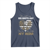 Personalized Army Mom Tank Top Custom Name Proud Military Family US Flag