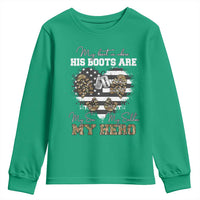 Personalized Army Mom Youth Sweatshirt Custom Name Proud Military Family US Flag