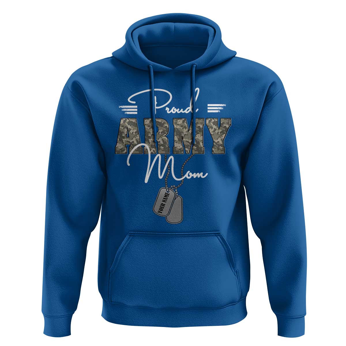 Personalized Army Family Hoodie Custom Name Tag Proud Army Mom Military Camo