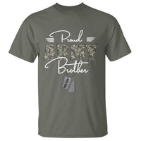 Personalized Army Family T Shirt Custom Name Tag Proud Army Brother Military Camo - Wonder Print Shop