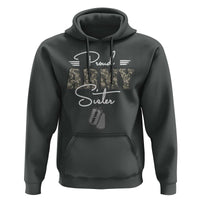 Personalized Army Family Hoodie Custom Name Tag Proud Army Sister Military Camo