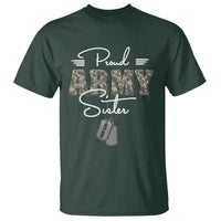 Personalized Army Family T Shirt Custom Name Tag Proud Army Sister Military Camo - Wonder Print Shop