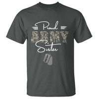 Personalized Army Family T Shirt Custom Name Tag Proud Army Sister Military Camo - Wonder Print Shop