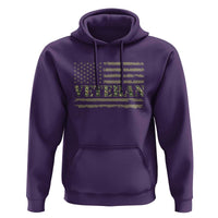 Veteran Hoodie Retro Patriotic Army Camouflage US Flag