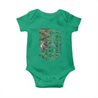 Personalized Proud Army Dad Baby Onesie Custom Name Dog Tag Camo American Flag Gift