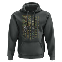Personalized Proud Army Dad Hoodie Custom Name Dog Tag Camo American Flag Gift