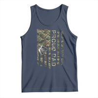 Personalized Proud Army Dad Tank Top Custom Name Dog Tag Camo American Flag Gift