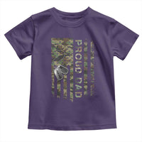 Personalized Proud Army Dad Toddler T Shirt Custom Name Dog Tag Camo American Flag Gift
