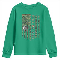Personalized Proud Army Dad Youth Sweatshirt Custom Name Dog Tag Camo American Flag Gift