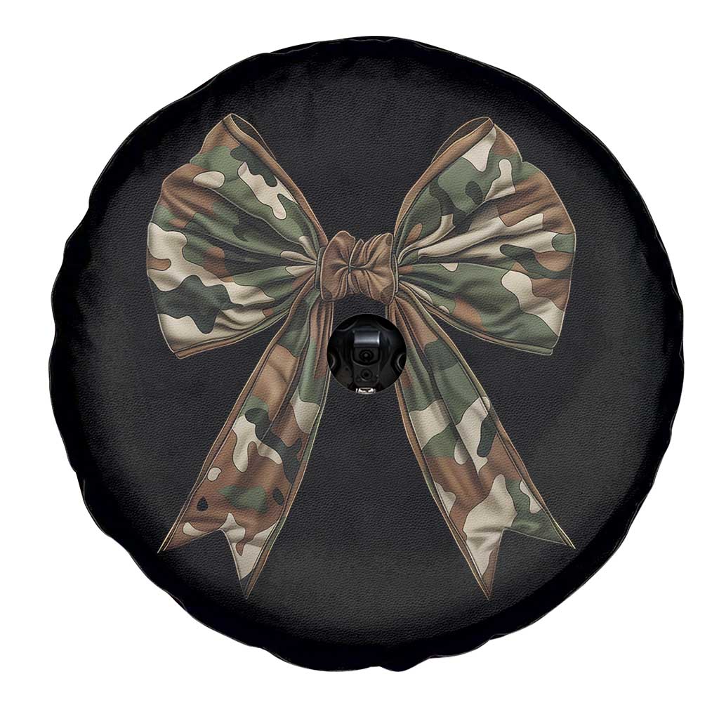 Camo Coquette Bow Spare Tire Cover Camouflage Old Hunting Women Girl