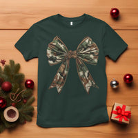 Camo Coquette Bow T Shirt Camouflage Old Hunting Women Girl - Wonder Print Shop