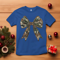Camo Coquette Bow T Shirt Camouflage Old Hunting Women Girl - Wonder Print Shop