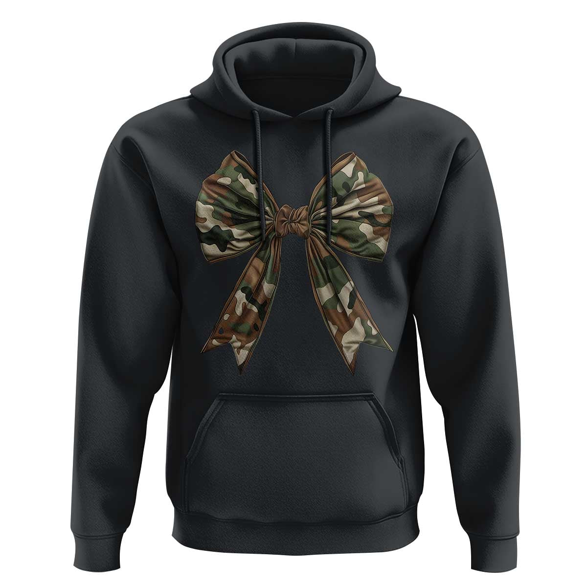 Camo Coquette Bow Hoodie Camouflage Old Hunting Women Girl