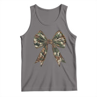 Camo Coquette Bow Tank Top Camouflage Old Hunting Women Girl